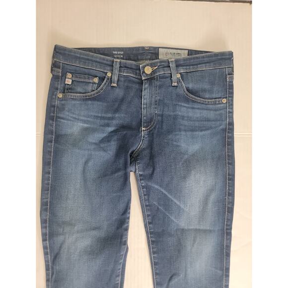 Adriano Goldschmied Jeans Womens Sz 29 The Stilt Cigarette Leg Stretch Mid Rise - Picture 3 of 11